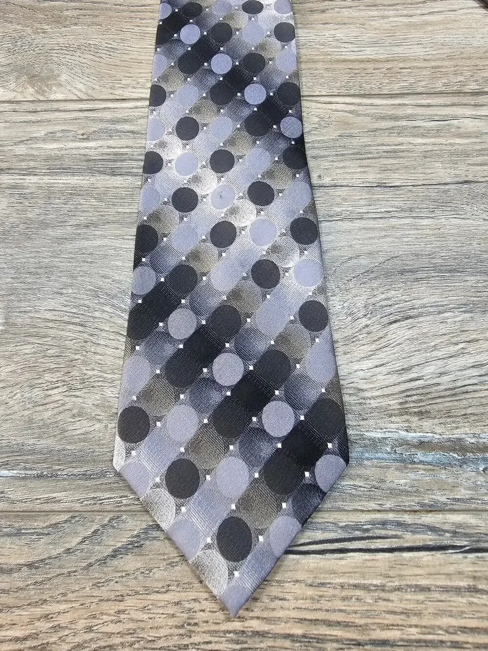 Pronto Uomo Silk Tie Gray Men Necktie